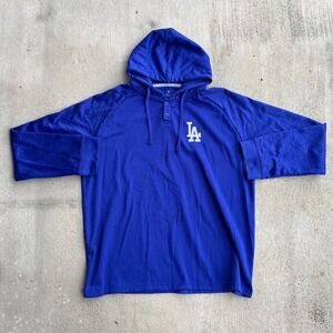 LA‎ Dodgers True Fan Hoodie Genuine Merch Blue Mens 2XL